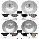 PowerStop Genuine Geomet Coated Rotor and Carbon-Fiber Ceramic Brake Pad Kit