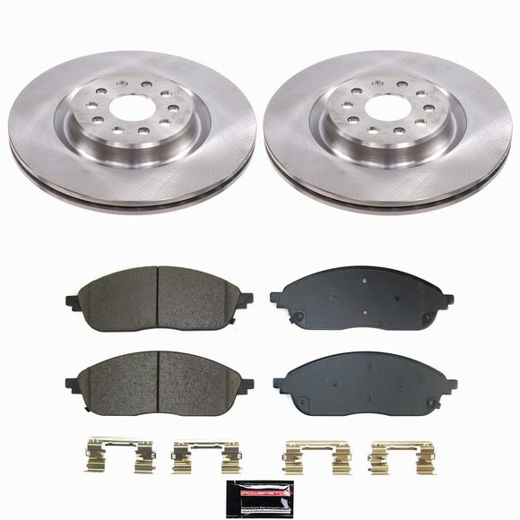 OE Stock Replacement Low-Dust Ceramic Brake Pad and Rotor Kit