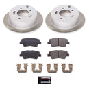 PowerStop Semi-Coated Rotor and Low-Dust Ceramic Brake Pad Kit
