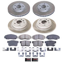 PowerStop Semi-Coated Rotor and Low-Dust Ceramic Brake Pad Kit