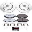 PowerStop Z36 Carbon-Fiber Ceramic Brake Pad with Drilled and Slotted Rotor Kit