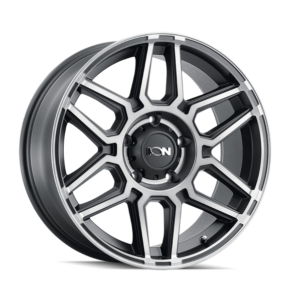 20x9 Ion 146 Matte Black With Machined Dark Tint 8x165.1 ET0 CB125.2 Wheel Rim
