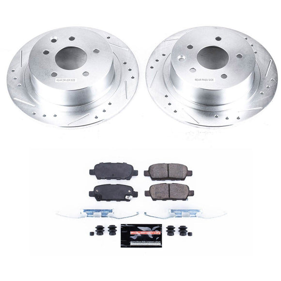 PowerStop Z23 Daily Driver Carbon-Fiber Ceramic Brake Pad and Drilled & Slotted
