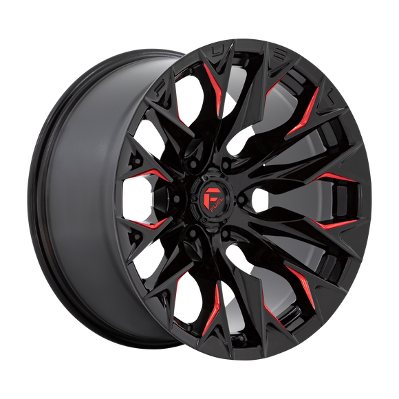22x12 Fuel Off-Road D823 Flame Gloss Black Milled Candy Red 6x139.7 ET-44 Wheel