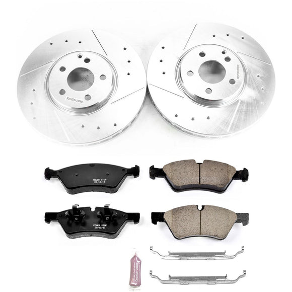 PowerStop Z23 Daily Driver Carbon-Fiber Ceramic Brake Pad and Drilled & Slotted