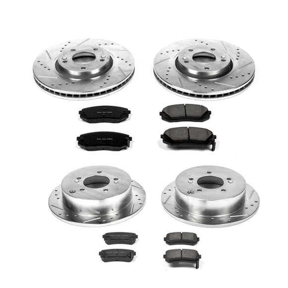 PowerStop Z23 Daily Driver Carbon-Fiber Ceramic Brake Pad and Drilled & Slotted
