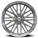 24x9 Corsart Kingpin 6 Gloss Brushed Diamond Cut Lip 6x139.7 ET24 Wheel