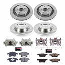 PowerStop OE Stock Replacement Low-Dust Ceramic Brake Pad, Rotor and Caliper Kit