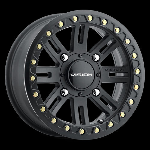 14x7 Vision 356 Manx 2 Beadlock Satin Black 4x110 ET13 Wheel Rim