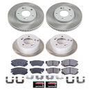 PowerStop Semi-Coated Rotor and Low-Dust Ceramic Brake Pad Kit