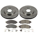 PowerStop OE Stock Replacement Low-Dust Ceramic Brake Pad and Rotor Kit