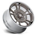 22x10.5 US Mag UC147 Flagstaff Pewter With Chrome Lip 5x127 ET12 Wheel