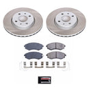 PowerStop Semi-Coated Rotor and Low-Dust Ceramic Brake Pad Kit