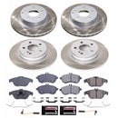 PowerStop Semi-Coated Rotor and Low-Dust Ceramic Brake Pad Kit