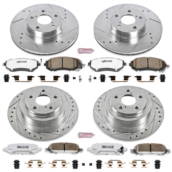 PowerStop Z26 Street Performance Ceramic Brake Pad and Drilled & Slotted Rotor K