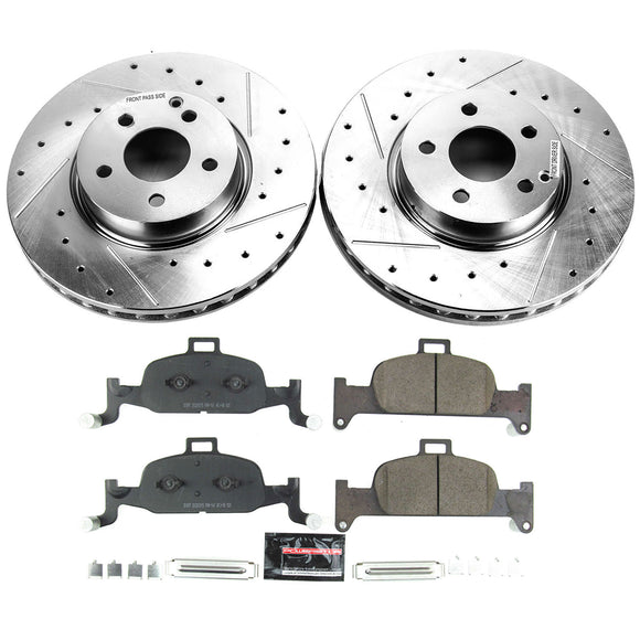 PowerStop Z23 Daily Driver Carbon-Fiber Ceramic Brake Pad and Drilled & Slotted