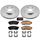 PowerStop Genuine Geomet Coated Rotor and Low-Dust Ceramic Brake Pad Kit