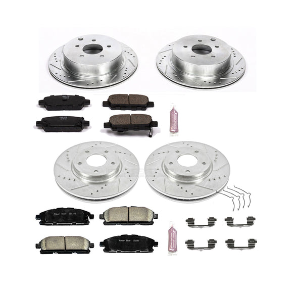 PowerStop Z23 Daily Driver Carbon-Fiber Ceramic Brake Pad and Drilled & Slotted