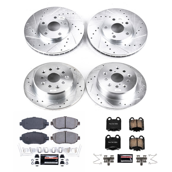 PowerStop Z23 Daily Driver Carbon-Fiber Ceramic Brake Pad and Drilled & Slotted