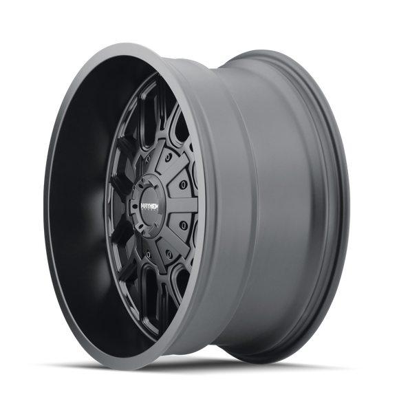 17x9 Mayhem Cogent Matte Black 8x170 ET-12 CB0 Wheel Rim