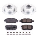 PowerStop Genuine Geomet Coated Rotor and Low-Dust Ceramic Brake Pad Kit