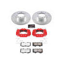 PowerStop Z36 Truck and SUV Ceramic Brake Pad, Drilled & Slotted Rotor, and Cali