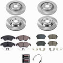 PowerStop OE Stock Replacement Low-Dust Ceramic Brake Pad and Rotor Kit