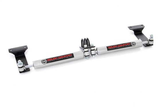 Rough Country Steering Stabilizer Dual 2-8" Lift For Ford Exc 00-05 SD 99-04