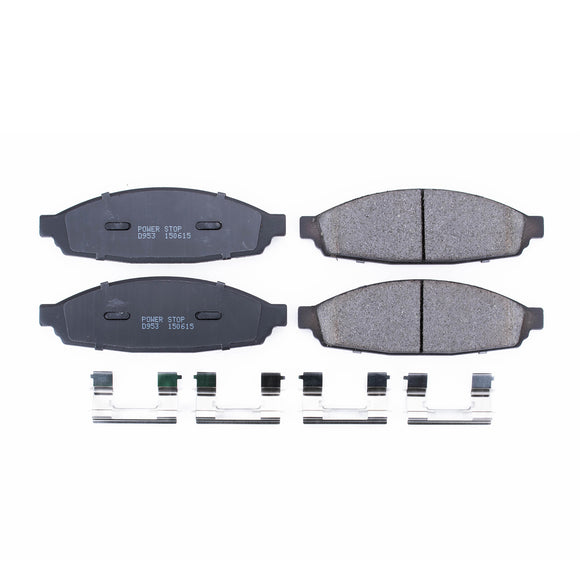 PowerStop Z17 Evolution Ceramic Brake Pads With Hardware