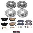 PowerStop OE Stock Replacement Low-Dust Ceramic Brake Pad and Rotor Kit