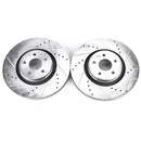 PowerStop Evolution Drilled Slotted Rotors Pair Front For Ford Focus
