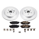 PowerStop Genuine Geomet Coated Rotor and Low-Dust Ceramic Brake Pad Kit