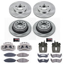 PowerStop OE Stock Replacement Low-Dust Ceramic Brake Pad, Rotor and Caliper Kit