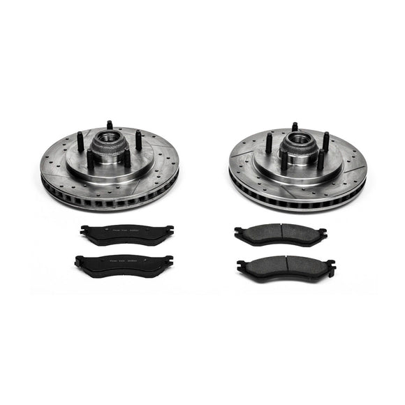 PowerStop Z23 Daily Driver Carbon-Fiber Ceramic Brake Pad and Drilled & Slotted