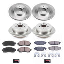 PowerStop OE Stock Replacement Low-Dust Ceramic Brake Pad and Rotor Kit