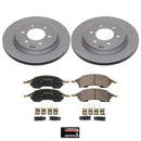 PowerStop Genuine Geomet Coated Rotor and Low-Dust Ceramic Brake Pad Kit