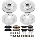 PowerStop Genuine Geomet Coated Rotor and Low-Dust Ceramic Brake Pad Kit