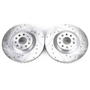 PowerStop Evolution Drilled Slotted Rotors Pair Front For Volkswagen CC