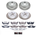 PowerStop Semi-Coated Rotor and Low-Dust Ceramic Brake Pad Kit