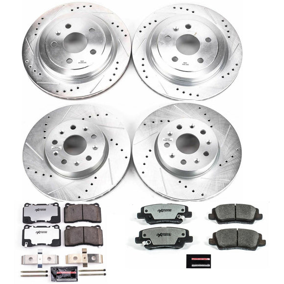 PowerStop Z26 Street Performance Ceramic Brake Pad and Drilled & Slotted Rotor K