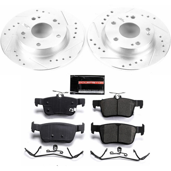 PowerStop Z23 Daily Driver Carbon-Fiber Ceramic Brake Pad and Drilled & Slotted