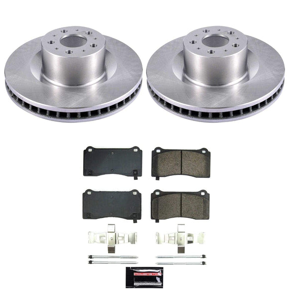 OE Stock Replacement Low-Dust Ceramic Brake Pad and Rotor Kit