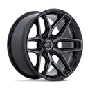 24x10 Fuel Off-Road Flux Gloss Black Gray Double Dark Tint 6X139.7 ET0 Wheel