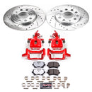 PowerStop Z26 Street Performance Ceramic Brake Pad, Drilled Slotted Rotor, and C