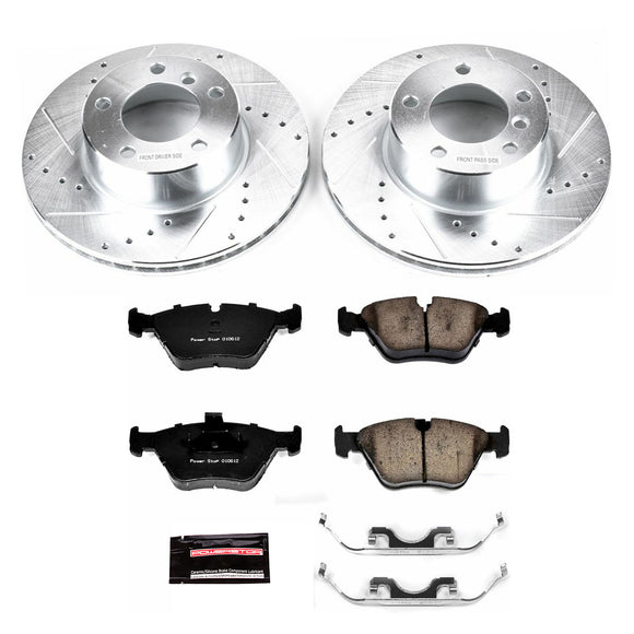 PowerStop Z23 Daily Driver Carbon-Fiber Ceramic Brake Pad and Drilled & Slotted