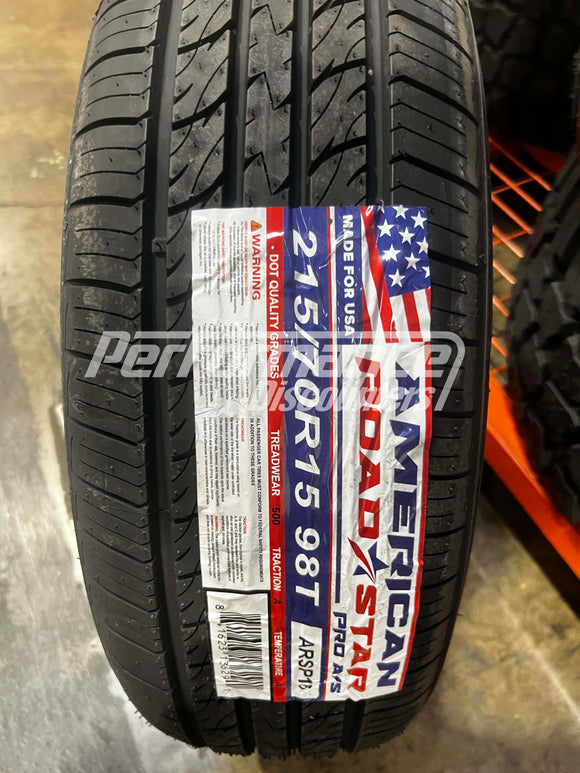 215/70R15 American Roadstar Pro A/S 98T BSW SL 215 70 15 2157015