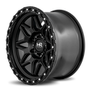 17x9 Hardrock H105 Matte Black 5x127 ET1 wheel/rim