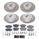 PowerStop Semi-Coated Rotor and Low-Dust Ceramic Brake Pad Kit
