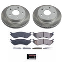 PowerStop Semi-Coated Rotor and Low-Dust Ceramic Brake Pad Kit