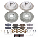 PowerStop Semi-Coated Rotor and Low-Dust Ceramic Brake Pad Kit